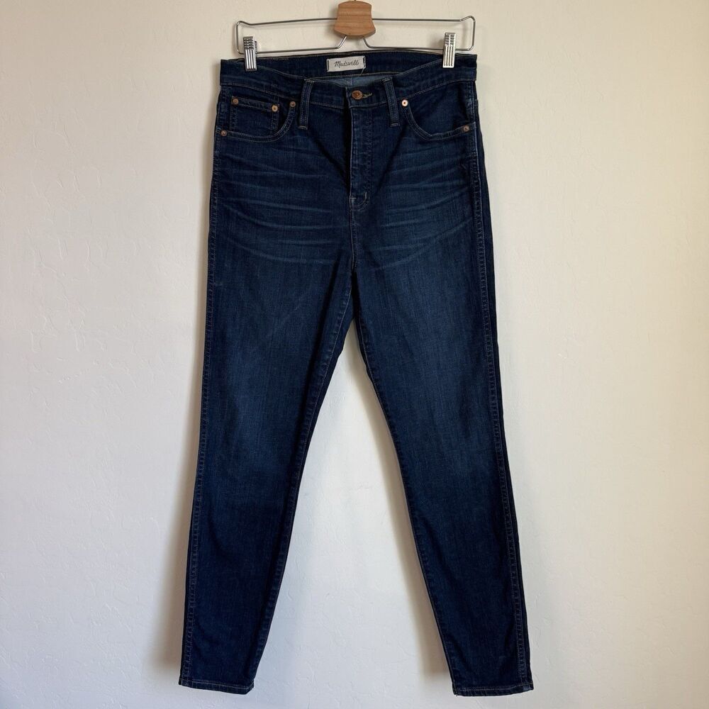 Madewell 10" High Riser Skinny Jeans Women's Size 30 Dark Wash Denim Boho Casual